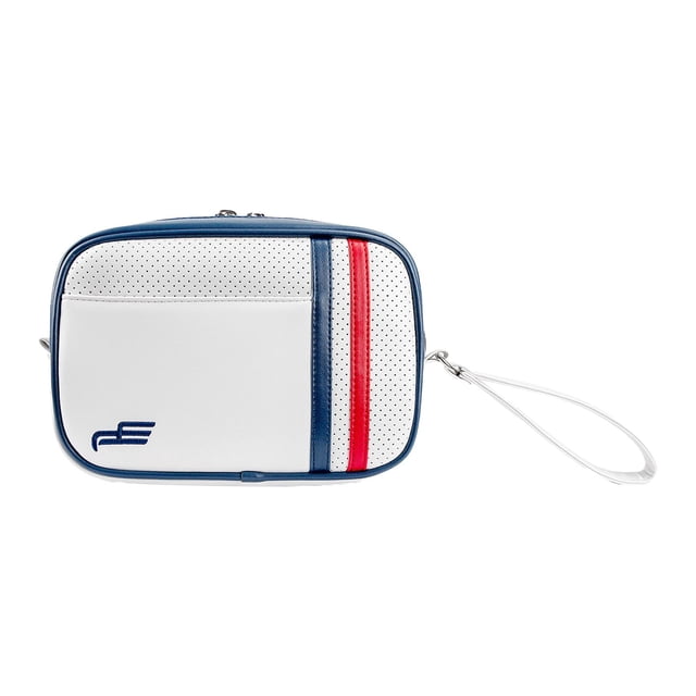Organizador de almacenamiento impermeable para palos de golf, marcador de pelotas, estuche de viaje para palos de golf Blanco