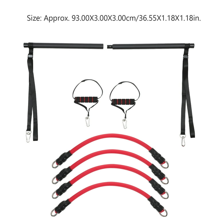 NUOLUX Pilates Bar Portable Bar Pilates Resistance Stretch Fusion Kit Empower Yoga Stick Workout Stick Body Toning Band