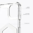 thumbnail image 2 of UAG iPhone 15 Plus Case 6.7" Plyo Ice/White Built-in Magnet Compatible with MagSafe Charging Rugged Anti-Yellowing Transparent Clear Dropproof Protective Cover by URBAN ARMOR GEAR, 2 of 9