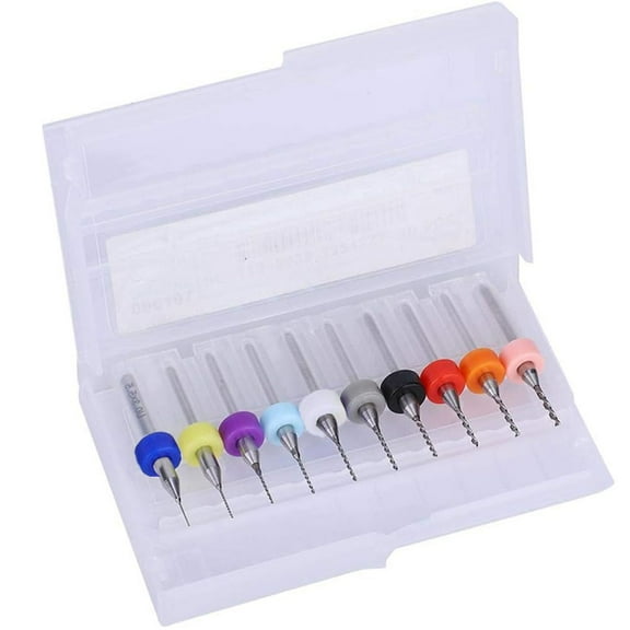 Twist Mini Micro Drill Bits Set, 0.5mm-1.4mm,PCB, Wood, Bead, CNC 1/8" Shank