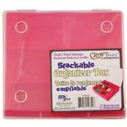Multicraft Imports PB806 Bead Storage Stackable Organizer 5. 25 inch x 4. 75 inch x 1. 5 inch