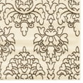 thumbnail image 3 of Elegance Damask Rug 8x10 Cream Brown Transitional Design Easy Care Polypropylene, 3 of 3