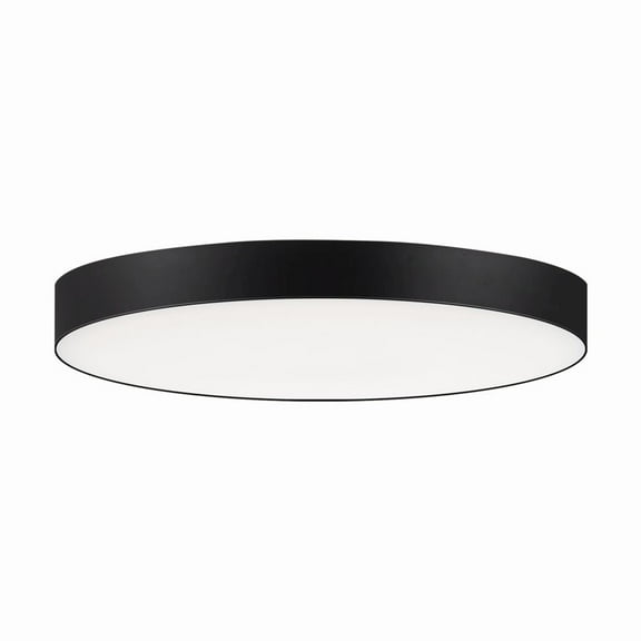 57882WTBK-Maxim Lighting-Trim - 15W 1 LED Round Flush Mount-1 Inches Tall and 7 Inches Wide-Black Finish