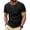 Black, variant on Summer Shirts for Men Plus Size Short Sleeve Crew Neck Solid Color T Shirt Men’s Summer Clothes