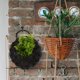 thumbnail image 2 of Cesta colgante de mimbre tejida para flores y plantas, cesta colgante para colgar en la pared del hogar, 2 of 7