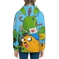 thumbnail image 4 of Adventure Time Jake The Dog Kids Pullover Hoodies 3d Print Hooded Sweatshirt With Packet For Boys Girls, 4 of 8