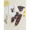 thumbnail image 4 of BemeyourBBs Newborn Baby Hunting Clothes Baby Boy Girl Camo Outfits Camouflage Clothing Deer Long Sleeve Romper Jungle Camo Pants Set Hat 3 Piece Spring Fall Winter Outfit, 4 of 9