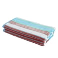 thumbnail image 3 of Cotton Textured (set of 2) Oversized Beach Towel - Aqua by Blue Nile Mills, 3 of 5