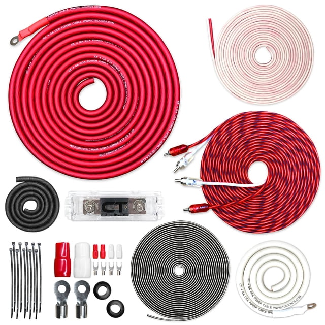 Kit de cableado para amplificadores CT Sounds AMPKIT-4GA-PRO 1500W