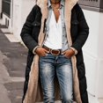 thumbnail image 3 of ITSAME Womens Plus Size Reversible Sherpa Lined Coat Winter Thermal Versatile Casual Outerwear with Pockets Black Size 2XL, 3 of 9