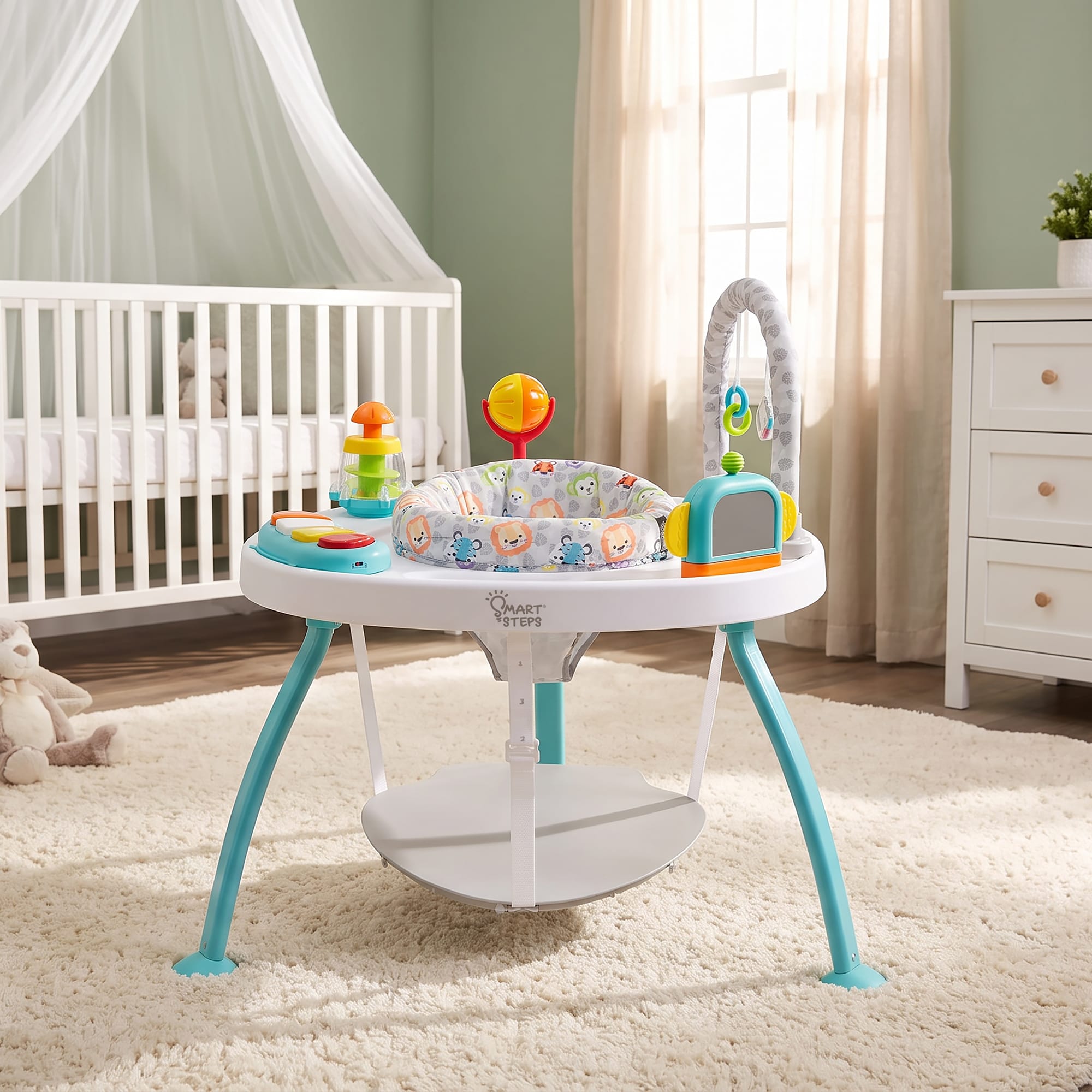 Smart Steps Bounce N' Play 3-in-1 Activity Center, Safari photo 5