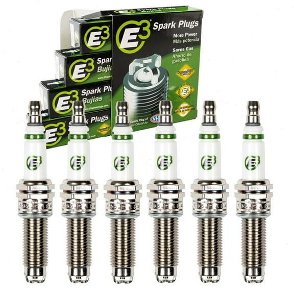 6 pc E3 Spark Plugs compatible with Jeep Cherokee 3.2L V6 2014-2022