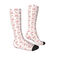 thumbnail image 3 of Picia Women Crew Soft Moisture-wicking Socks Rabbit Is And Carrots Pattern Design Cotton Socks, One Size fit All, 3 of 9