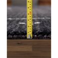 thumbnail image 4 of Pasargad Home Gramercy 9' x 12' Hand-Loomed Silk and Wool Charcoal/Silver Rug, For Indoor Space and all Age of Group, 4 of 4