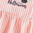 thumbnail image 5 of Toddler Baby Girls Halloween Dresses Kid Little Girls Fall Outfit Casual Cartoon Round Neck A-Line Party Dresses, 5 of 9
