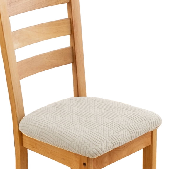 AUQ Chair Covers,Bar Stool Covers,Bench Seat Cover,Ottoman Cover Rectangular,Chair Seat Covers,Beige