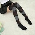 thumbnail image 4 of Lroveb Thigh High Stockings for Women Diamond Plaid Elasticity Over Knee Socks Fashion Sexy Stockings, 4 of 4