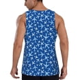 thumbnail image 3 of Easygdp Airplanes in the Sky Men's Tank Top, Sleeveless Muscle T Shirts, Breathable, Quick-Dry, Loose for Gym, Running, Fitness - XX-Large, 3 of 9