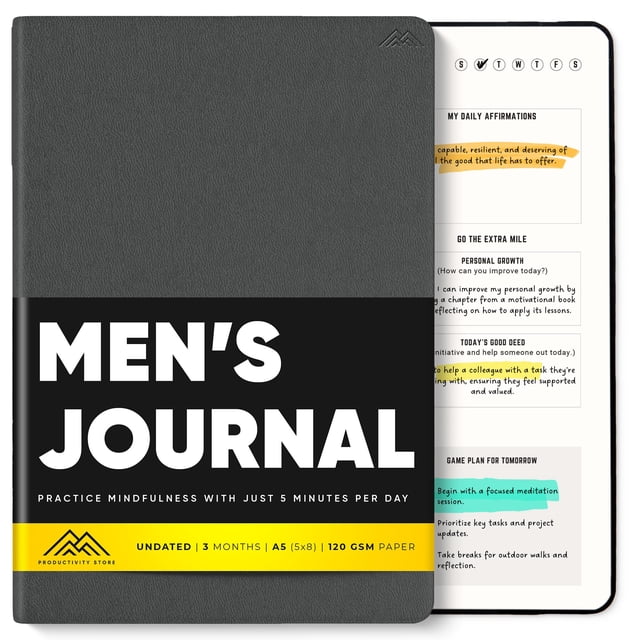 Diario PRODUCTIVITY STORE Better Man Gratitude, 5 minutos