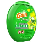 Gain flings! + Aroma Boost Laundry Detergent Pacs, Original, 81 Count