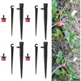thumbnail image 2 of Lishi Professional Garden Drip Irrigation System - 4.3 Inch Ground Insertion Kit with 4/7 Rods, 5.2 Inch 8 Hole Drippers, and Red Watering Heads, 2 of 5