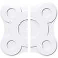 thumbnail image 1 of Ekena Millwork CMP32LA2-01000 32 Po OD x 1 Po ID Carré Luna Architecture Grade Médaillon de Plafond Contemporain PVC - 2 Pièces, 1 of 1