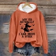 thumbnail image 2 of Certgust Essential Hoodie Under $10 Womens Why Yes Actually I Can Drive A Stick Print Hoodie Long Sleeve Sweatshirt, 2 of 4