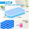 thumbnail image 6 of Siloon Flexible Bee Honeycomb Silicone Soap Gelatin Ice Cube Jello Chocolate Mold Diameter 1 inch, 6 of 7