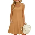 thumbnail image 4 of XXWXYD Girls Summer Beach Dress Casual Sleeveless Gradient Tank Sundress U Neck Loose Outfits Pockets 2025 Vacation Apparel 𝖥lowy Dresses Sundress, 4 of 6