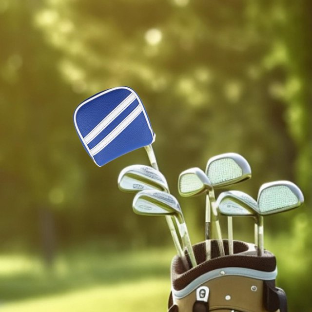 Colaxi Golf Mallet Putter Cover Golf Putter Protection Golfer Gift Adults Men Women Equipment Protector Golf Mallet Putter Headcover Blue