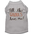 thumbnail image 2 of Mirage Pet All the Ghouls Screen Print Dog Shirt Grey XXXL, 2 of 2