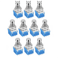 thumbnail image 1 of 10PCS Guitar Effects Pedal Footswitch 3PDT Stomp Pedal Switch 9-Pin Locking Push Button Foot Switch, 1 of 6
