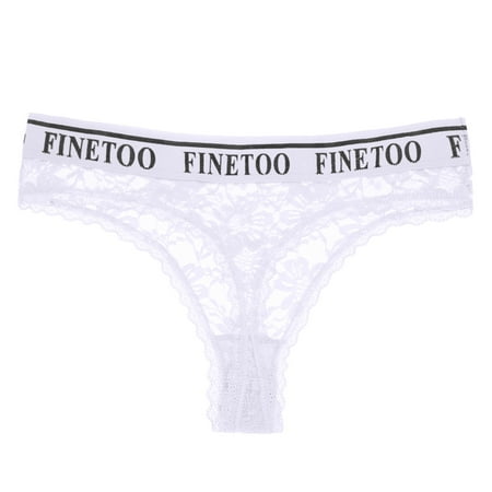 

ZMHEGW Shorts Panties For Womens Mesh Bow Embroidered Lace Transparent String Sexy Back Bandage Hollow Out String Briefs Underwear Women Seamless 3 PACK