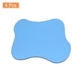thumbnail image 3 of Unique Bargains 4pcs Acrylic Irregular Coaster, Creative Coaster Mug Pad Coffee Cup Coaster, Blue (7x6 Inch), 3 of 6