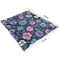 thumbnail image 2 of Pioneer Flower Floral Print Pattern Blanket,Comfortable Soft Lamb Wool Throw Blanket,All Season,Warm Lightweight Blankets for Sofa Bed Couch Living Room Chair,50"x60", 2 of 4