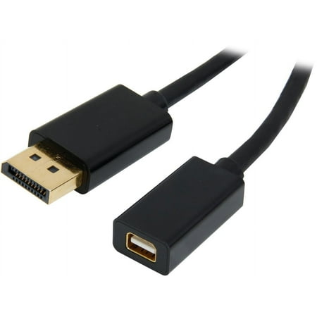 UPC: 0065030842747 | StarTech.com DP2MDPMF3 3 ft. Black Connector A: 1 – DisplayPort (20 pin) Male Connector B: 1 – Mini-DisplayPort (20 pin) Female DisplayPort to Mini DisplayPort Video Cable Male to Female