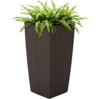 Pots Planters Product Image Best Choice Products Self Watering Wicker Planter W Water Level Indicator