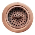 thumbnail image 2 of Westbrass R213-11 Wing Nut Style Kitchen Sink Drain Strainer, Antique Copper, 2 of 9