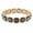 Gold/Black, variant on VNOX Gold Alloy Stretch Bracelet with Square Black Glass Beads, Elegant Bangle for Birthday Gift