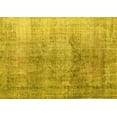 thumbnail image 1 of Ahgly Company Machine Washable Indoor Rectangle Persian Yellow Traditional Area Rugs, 4' x 6', 1 of 4