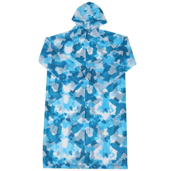 Masteelf Portable Scarf Eco-friendly Raincoat Camping Raincoat Travel 110*69cm Blue