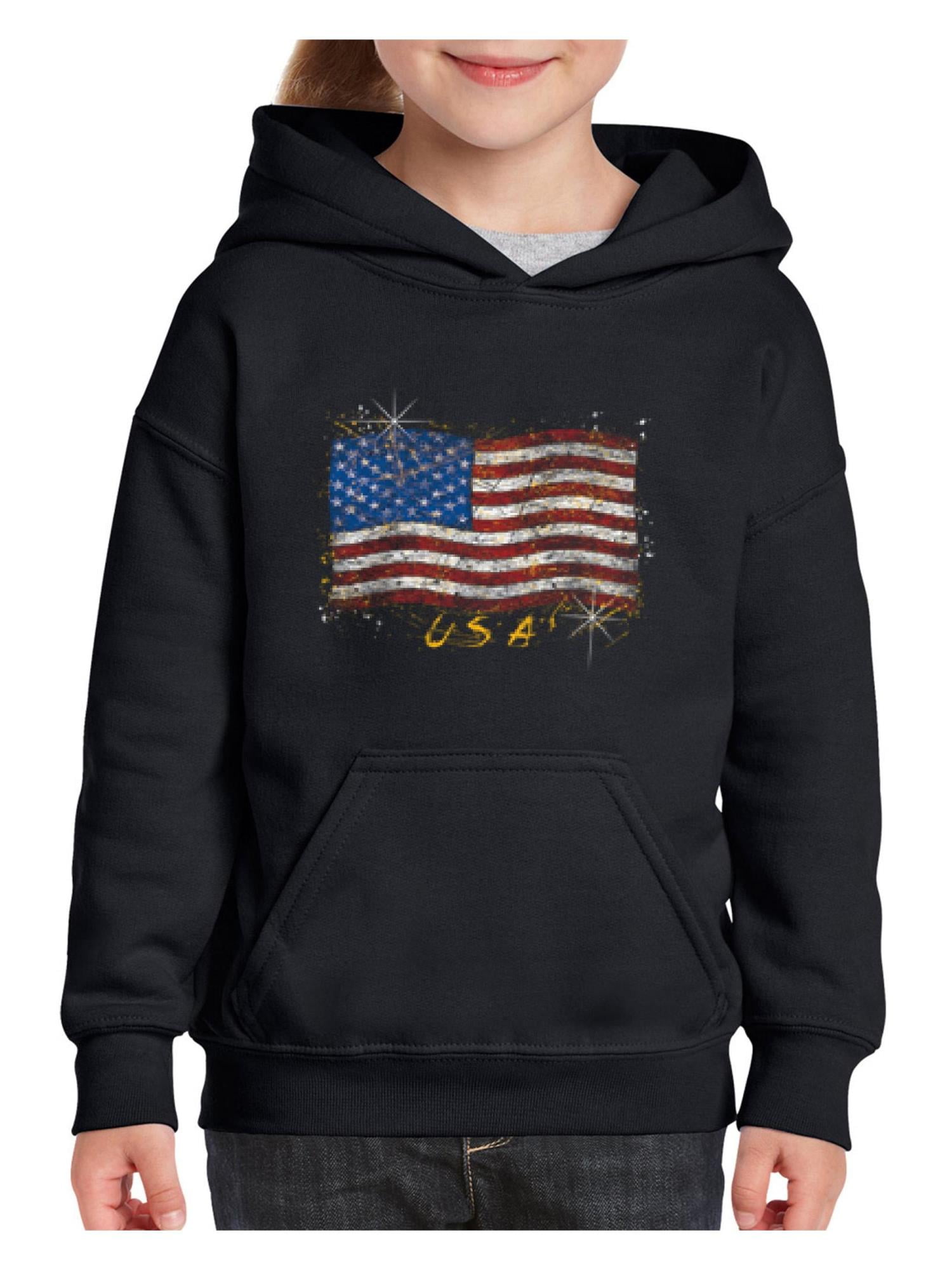 Personalised Custom Print unisex Kids Pullover Hoodie Children Sweatshirt jumper 