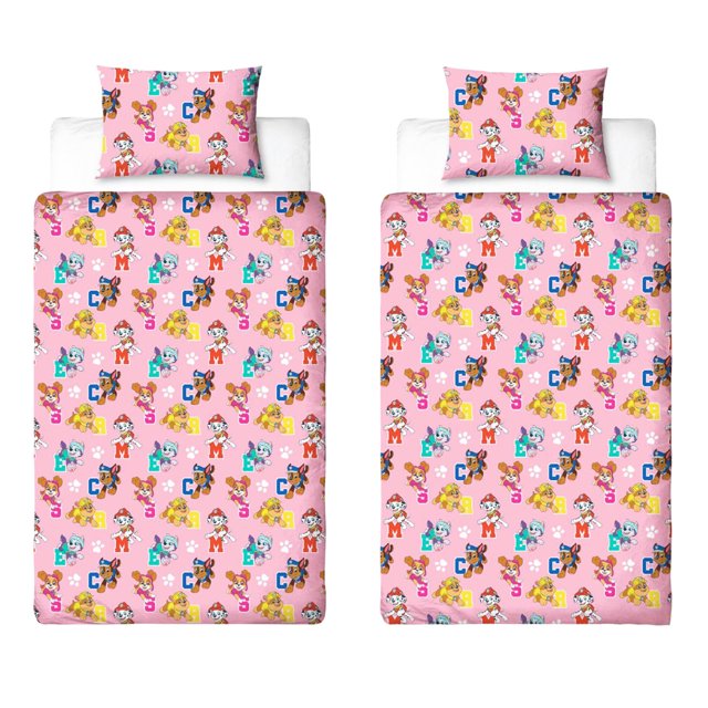 Pat' Patrouille Ensemble de Housse de Couette Réversible Cute Pups
