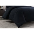 thumbnail image 2 of Porch & Den  Killarney Washed Cotton Duvet Cover and Sham Set Black Full - Queen 3 Piece, 2 of 5