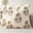 Cognac Brown, variant on Vintage Floral Print Pillow Covers 16x16 Set of 2 Patterned Accent Decorative Cushion Covers Modern Farmhouse Throw Pillow Covers for Sofa Couch Chair Bed Living Room Home Decor, Light Taupe
