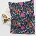 thumbnail image 6 of Yiaed Floral Print Dog Blankets-Cat Blanket Washable for Couch Protection,Puppy Blanket, Soft Plush Reversible Throw Furniture Protector-Large, 6 of 8