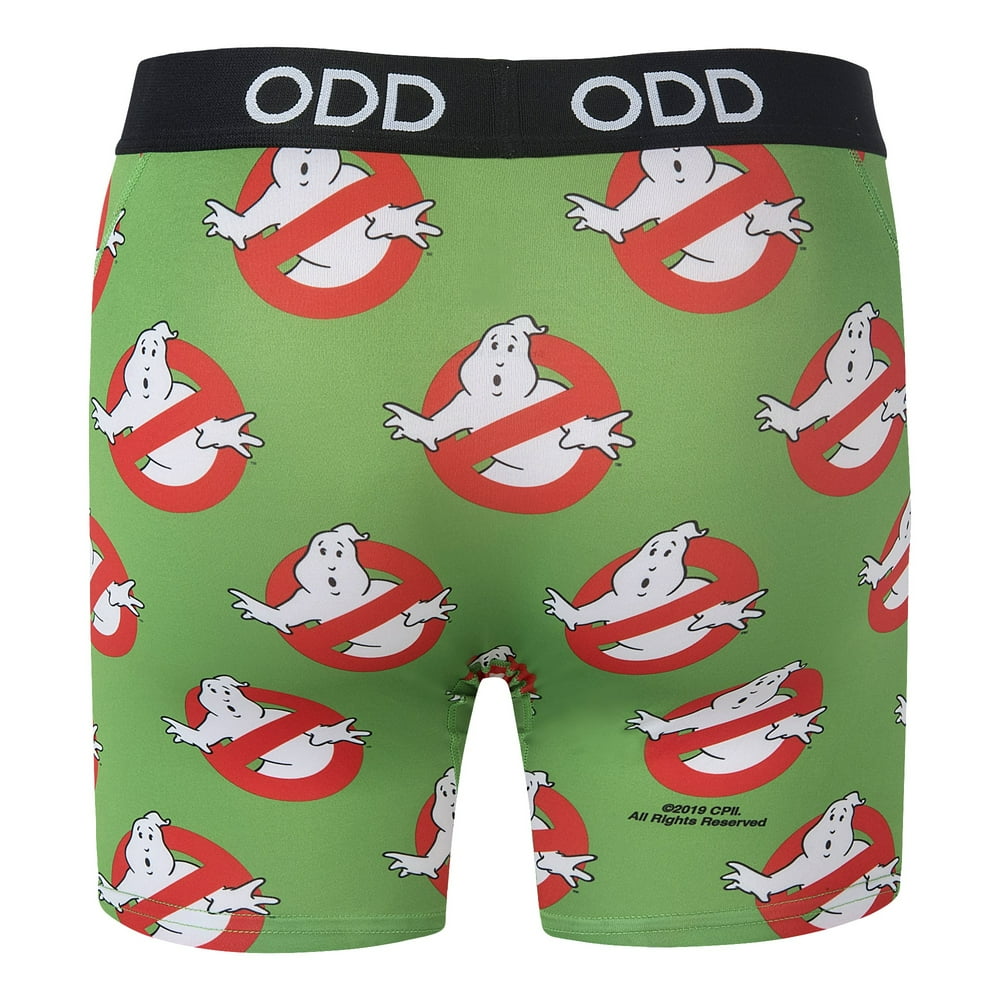 Odd Sox Men's Novelty Boxer Brief, Ghostbusters, Graphic Print, Pair, X
