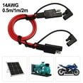 thumbnail image 2 of Whatever You Like-SAE to SAE Extension Cable 14AWG Heavy Duty Solar Panel Wire Harness with Waterproof Dust Cap, Quick Disconnect Connector for RV Motorcycle 0.5m/1m/2m"}, 2 of 4