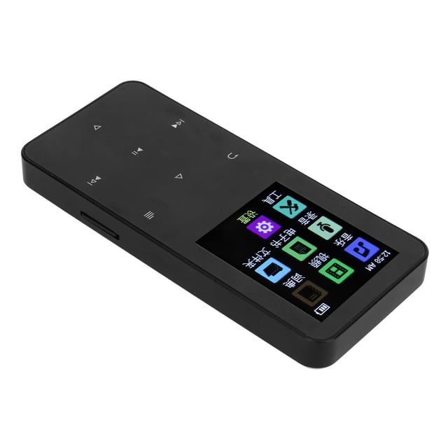 Reproductor De MP3 De Metal, Función De Diccionario Reproductor De MP3 200 MAh Función De Grabación Compacta Negra Conectividad Para Aprender Para Entretenimiento