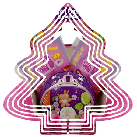 Colorful Metal Hanging Christmas Tree Wind Decorations – Playful Garden Spinners with Whimsical Patterns for Yard and Garden Colorful Metal Hanging Christmas Tree Wind Decorations – Playful Garden Spinners with Whimsical Patterns for Yard and Garden